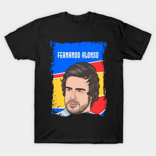 Fernando Alonso Illustration Tribute T-Shirt